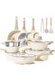 Caannasweis 21Pcs Cookware Sets, Nonstick Pots and Pans Set, Granite Induction Cookware