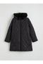 Vizyon New Season Fur Hooded Quilted Women's Puffer Coat - 8