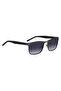 UV Protected Sunglasses Matte Ruthenium Black Frame Dark Grey Shaded Mirror Lens 57mm - HG-1328/S-SVK - 3