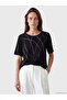 Original Oval Collar Patterned Women's T-Shirt