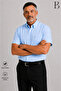 Relaxed Fit Classic Men's Dad Checkered Short Sleeve Cotton Summer Shirt - 3