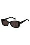 UV Protected Sunglasses Black Frame Grey Mirror Lens 54mm - TH-2225/S-807