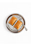 Stainless Steel 6-Piece Snack and Dessert Presentation Plate 12 cm