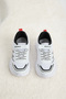 Children's Unisex White Black Comfortable Fit Breathable Velcro Sneaker - 2