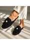 Women's Orthopedic Sole Knitwear Bowknot Home Dowry Gift Outdoor Slippers - 7