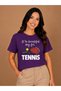 Unisex Oversize T-Shirt Tenni̇s 7 Printed 100% Cotton T-Shirt Comfortable Fit