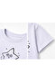 Star Pattern T-Shirt Gray - 4