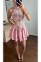 Premium Trend Design Ruffle Patterned Mini Dress - 3