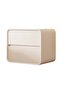 Household Simple Microfiber Leather Small Bedside Table, 2-Layer Storage Cabinet, 50×40×47CM - 2