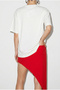 Women's White 100% Cotton Cheetah Printed Oversize T-Shirt with Text Detail Öt261063 60286379 - 5
