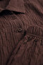 Premium Textured Patterned Wrinkled Fabric Women's Shirt and Pants Set - 5