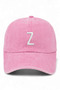 Z Lettered Powder Embroidered Washable Vintage Unisex Hat - 2