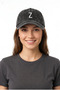 Black Embroidered Washable Vintage Unisex Hat with Letter Z