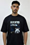 Gojo Satoru_47 Design Printed Oversize Black T-Shirt
