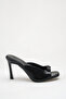 Women's Accessory Detailed Heeled Sandals Black Yanki - 6