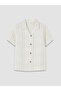 Vizyon New Season Striped Short Sleeve Boys' Shirt - 2