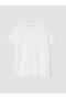 Alita City with a Difference of Color, Lcw Everyday White Diving Fabric Plain Standard & Regular Short Sleeve Women's T-Shirt - 6
