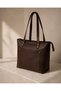 Heritage Tote Genuine Leather Large Women's Shoulder Bag with Zipper - 4