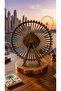 Ain Dubai Ferris Wheel Metal Replica, Bronze Finish, Decorative Souvenir Model, 130g, 10x9x7 cm - 6