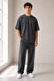 Men's Oversize Basic Short Sleeve T-Shirt and Sweatpants Set Relaxed Fit Casual Two-Piece Set - 3