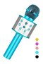 Karaoke Microphone for Kids Adults,Portable Bluetooth Microphone for Singing Professional Voice Changer Blue