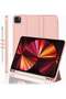 Rose Gold Trifold Smart Case for iPad Pro 11 Inch (2022/2021) – With Pencil Holder, Soft TPU Back, and Auto Wake/Sleep Function
