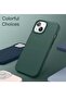 5 in 1 Silicone Case for iPhone 14 6.1-Inch, with 2-Pack Screen Protector and 2-Pack Camera Lens Protector, Full Coverage Tempered Glass Film, Shockproof Phone Cover (Midnight Green) - 6