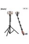 Aluminum Extendable Cell Phone Tripod Stand with Selfie Stick Tripod & Phone Clip - Adjustable, Lightweight & Sturdy - 3