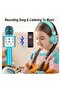 Karaoke Microphone for Kids Adults Portable Bluetooth Microphone for Singing Professional Voice Changer Blue - 5