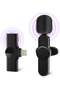 Wireless Lapel Lavalier Microphone for iPhone iPad Recording,YouTube Facebook Live Stream,Vlog, Auto-Sync Wireless Mic with 2 Clips