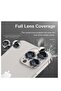 Camera Lens Protector for iPhone 13 Pro/Pro Max, Tempered Glass, Aluminum Alloy (Black) - 2