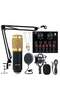 Podcast Equipment Bundle, BM-800 Mic Kit with Live Sound Card, Adjustable Mic Suspension - 3