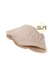 Flat Hat |   Powder Beige Gabardine Bucket Fisherman Hat - Minimalist, Logo-Free and Text-Free - 4