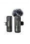 VM-10 Rechargeable Wireless Lavalier Microphone, Portable Clip-On Mic with Clear Audio Capture