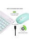 Arabic and English Bluetooth Keyboard and Mouse Combo, Ultra-Slim Portable Compact Wireless Mouse Keyboard Set - 5