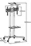 LTCW26-60B Universal TV Floor Stand for 26 inches to 70 inches - Black - 2
