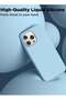Compatible with iPhone 15 Pro Max Liquid Silicone Full Body Shockproof Protective Cover - Baby Blue - 5