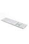 Wired Aluminum USB Keyboard for iMac & PC, Silver, Full-Size US Layout