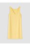 Lcw Vision Yellow A-Line Linen Blend Mini Dress - 6