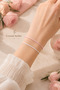 2-Piece Pink and White Macrame Rope Bracelet Adjustable Lover Bff - 2