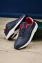 Men Credit Navy Motion Massage Lace-Up Sneakers-Navy - 2
