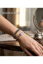 Silver Color Zircon Stone Tarnish-Resistant 2-Piece Bracelet Set - 2