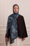 Floral Breeze Patterned Muslin Shawl Emerald Green - 4