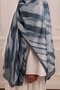 Stripe Patterned Soft Shawl Smoke Blue - 4