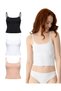 Women's Organic Cotton 3-Piece Laser Cut Strapless Tank Top