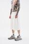 Men's Pleater Carpenter Denim Shorts Ecru - 2