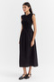 Women's Fabric Mix Dress - 2