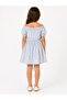Short Sleeve Cotton Linen Look Dress - 2