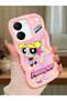 Vivo Y27S Compatible Case Camera Protector Pink Silicone Couple Phone Case Powerpuff Pattern