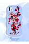 Realme C11 2021 Compatible Case Camera Protector Blue Silicone Couple Phone Case Floral Pattern - 2